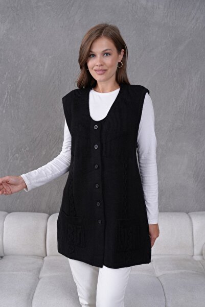 Bessia Butik Harttuş Yün Yelek