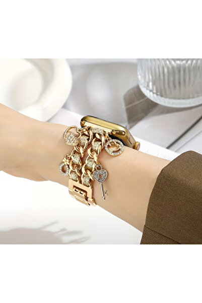 Bushco Store Sedefli Taşlı Yonca Çelik Kordon 38-40-41 Mm watch 10 42mm