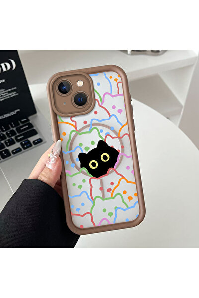 Hontinga حافظة هاتف من السيليكون الشفاف متوافقة مع هاتف iPhone 14 Plus من Mag...