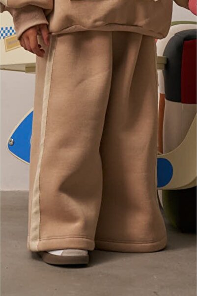 Oh La La Koala For Little Ones Pantaloni de trening bej cu dungi groase și pi...