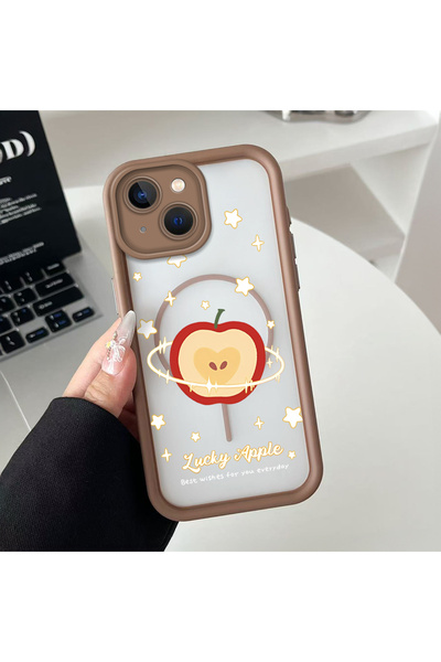 Hontinga حافظة هاتف من السيليكون الشفاف متوافقة مع هاتف iPhone 14 Plus من Mag...