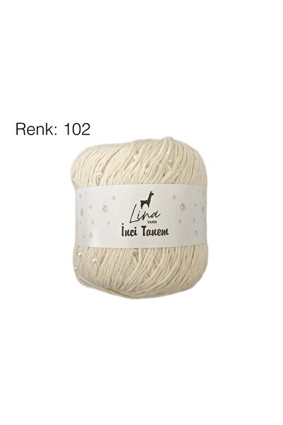 Lina Yarn İnci Tanem BONCUKLU İPLİK 50gr 130mt El Örgü Ipliği