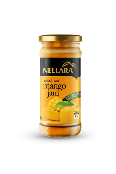 NELLARA Sweet Alphanso Mango Pure Fruit Jam (450g)
