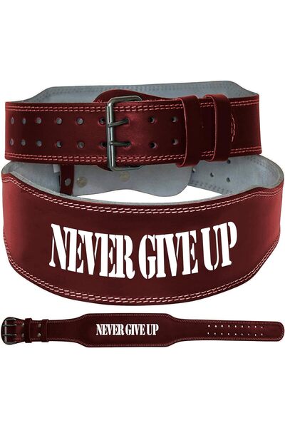 Alcoach Weightlifting Belt , leather exercise Belt with adjustable buckle and...