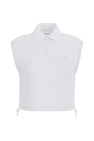 Guess Habi Kolsuz Kadın Polo Crop T-shirt V6GP02K2956