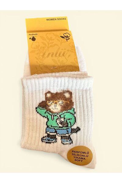 618 CONCEPT Animal Patterned Series Pam Cotton College Socks