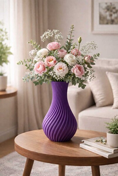PLUS LIGHT MODERN TARZ DEKORATİF VAZO 20 cm BOYUNDADIR