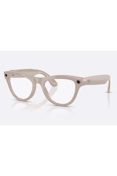 Ray-Ban Meta Skyler Smart GlassesShiny Chalky Gray Frame Clear to Sapphire Tr...