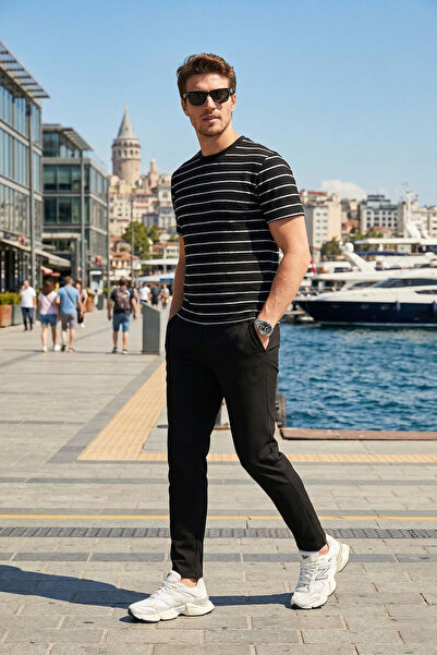 Buratti εφαρμοστό Ανδρικό παντελόνι με κανονική μέση και στενό τελείωμα πόδι,...