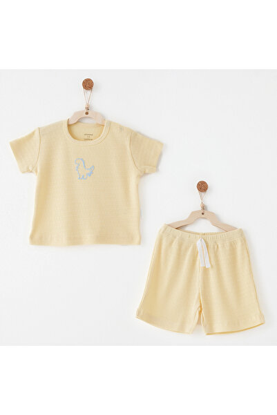 andywawa طقم أطفال مكون من قطعتين من قماش الجاكار المودال الخاص