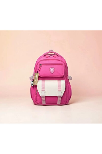 Elegance 0120 Pink Korean Style Unisex Primary School Children's Backpack Bag I