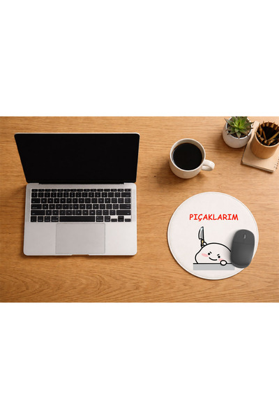 Borambalaj Round Mouse Pad My Humor Knocks Patterned