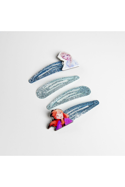 Disney Frozen Set of 4 Frozen Disney Blue Glitter Hair Clips