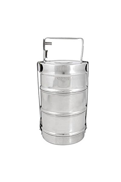 RAJ Stainless Steel Bombay Tiffin Box Carrier (10x3)
