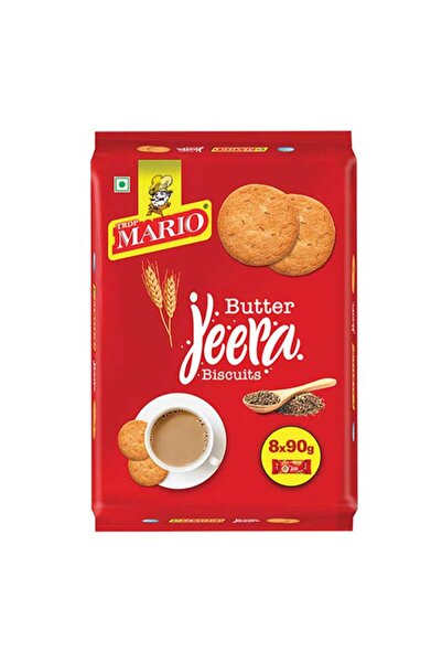 mario بسكويت الزبدة والكمون 8 × 90 غرام