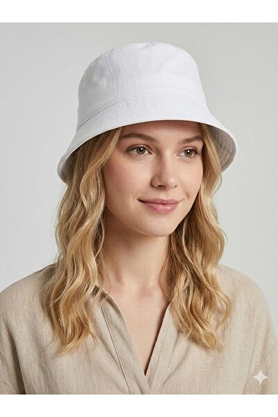 GONCA ŞAPKA Summer Bucket Model Cotton Gabardine Fabric Bucket Hat