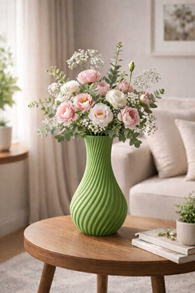 PLUS LIGHT MODERN TARZ DEKORATİF VAZO 20 cm BOYUNDADIR