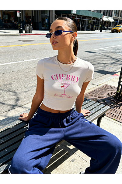 ALİKA حذاء نسائي قطن لو شيري مارتيني مطبوع كاجوال بقصة قصيرة