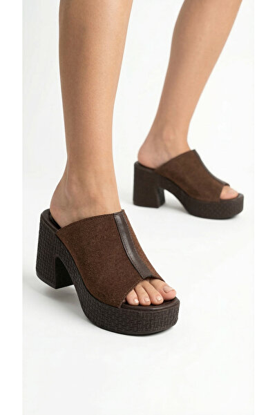 Limeo Striped Front Open Summer Women's High Straw Look Shoes Wedge Heel Pack...