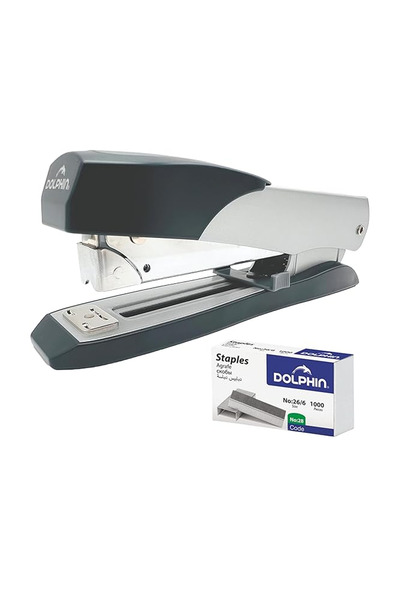 Dolphin DS-14 Premium Metal Body Front Loading Stapler, 30-Sheet Capacity + 2...