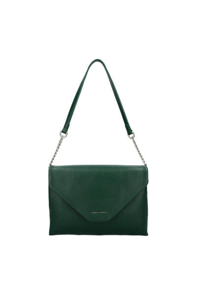 David Jones حقيبة كتف وحزام نسائية باللون الأخضر