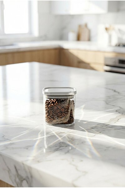 ACAR Arlina Stainless Steel Glass Jar with Lid - 10 cm