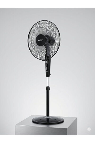 flexy 16-Inch High-Velocity Stand Fan - Energy-Efficient Cooling with 60-Minu...