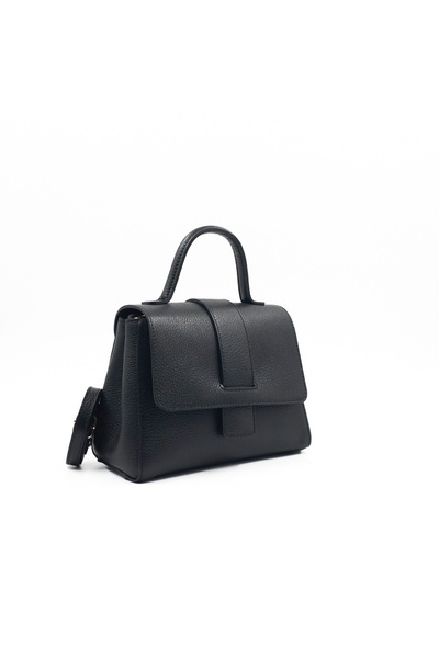 Posete Fagaras Olivia Leather Purse - Black, Casual Bag Made of Genuine Leath...