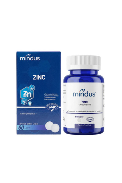 mindus Zinc 60 Tablets