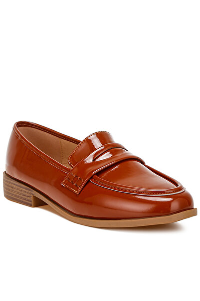 london Rag Women Penny Strap Detail Loafers in Brown