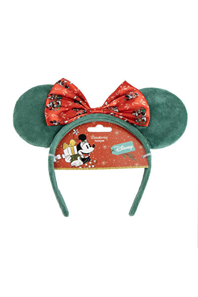 Minnie Mouse Christmas Hair Bow Disney Green