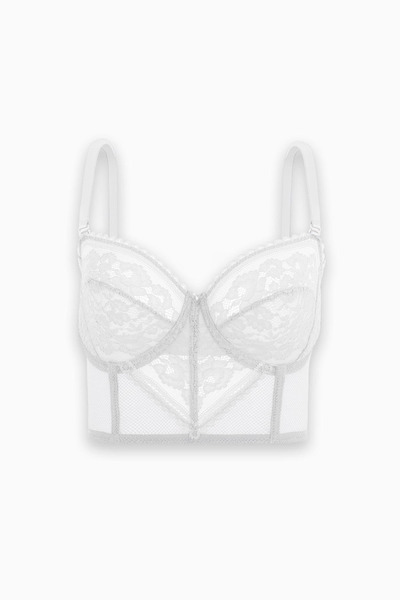 Weweus Lace Piece Bustier Bra - Without Pads - Fashion - 2500 - Ecru
