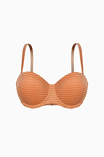 Weweus Бюстгальтер без бретелей з смугастої тканини - пуш-ап, з підкладкою - ...