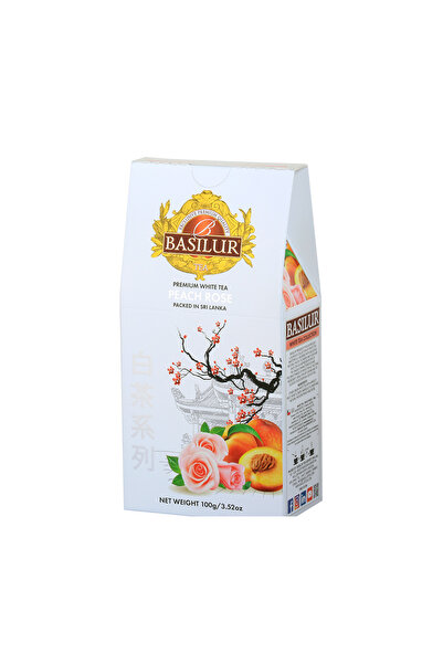 Basilur Tea Refill White Tea Peach Rose, 100g