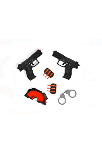 By TGA Police gun set with accessories Black