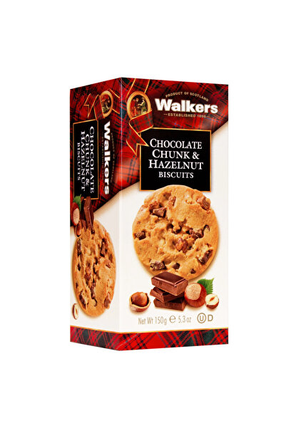 Walkers قطع الشوكولاتة والبندق 150 غرام
