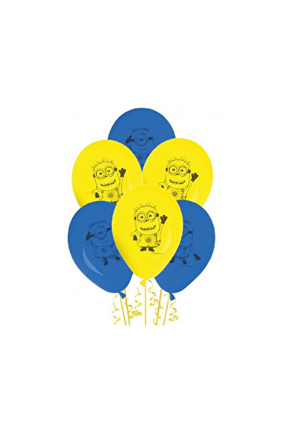 Minions Set de 8 baloane de petrecere, 23 cm, galbene