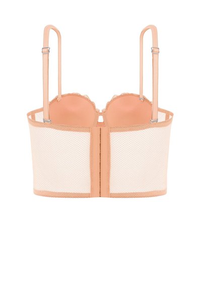 Weweus Olivia Lace Bustier Bra - Unpadded - Fashion - 2502 - Melon