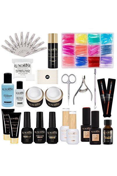 LUXORISE Polygel & Gel Milky White Consumables Nail Kit - PRO107