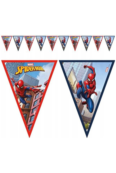 SPIDERMAN Spider-Man Crime Fighter bunting with 9 flags, 230 cm Blue