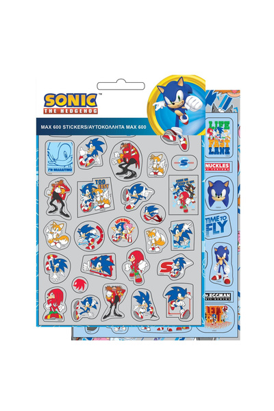 Sonic Set of 600 Blue Stickers