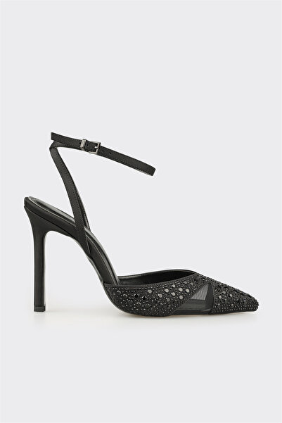 Elle Shoes Siyah Kadın Topuklu Ayakkabı