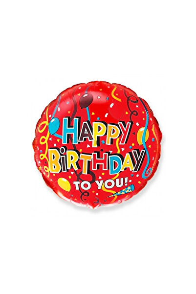 Procos S.A. Μπαλόνι foil, κόκκινο, Χρόνια Πολλά!, 48 εκ. Κόκκινο