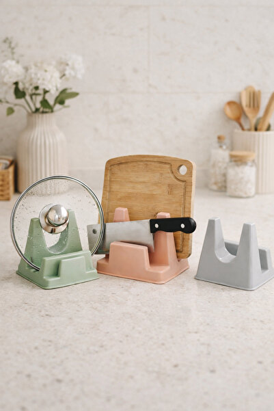 DİVAYS Pot Lid and Cutting Board Holder Stand Multipurpose Kitchen Countertop...