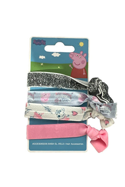 Peppa Pig Set of 4 Silver Hair Elastics