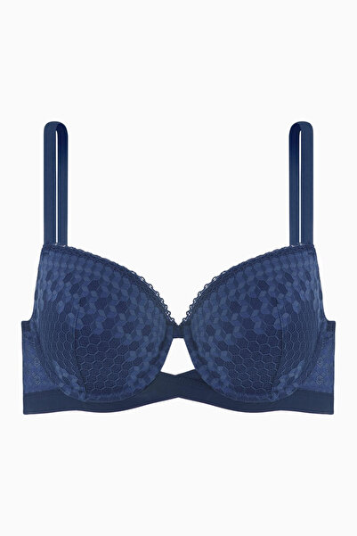 Weweus Sutien decoltat cu detalii încrucișate din elastic, pachet de dantelă ...