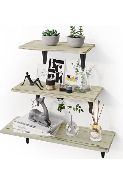 BPA Floating Shelves, Rustic Wood Wall Storage Shelves, Wall Mounted Shelf Or...