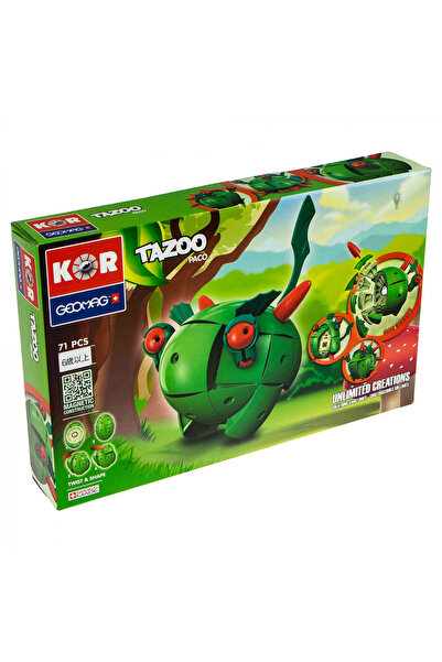 GEOMAG Set de construcție magnetic Tazoo Paco 71 de piese