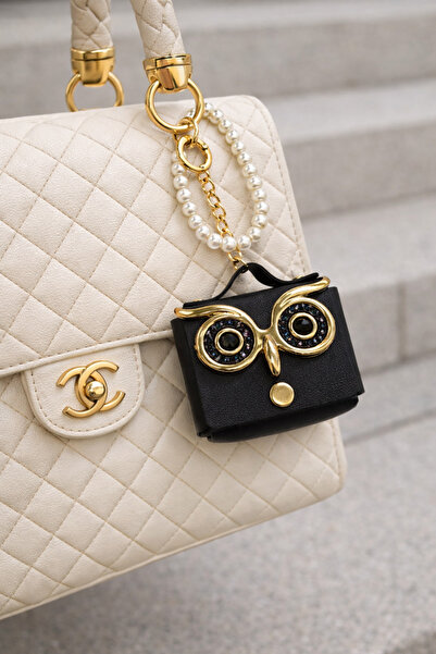 ANAHTARLIKCIM Baykuş Figürlü Mini Cüzdan Anahtarlık – İnci Detaylı Şık Kadın ...