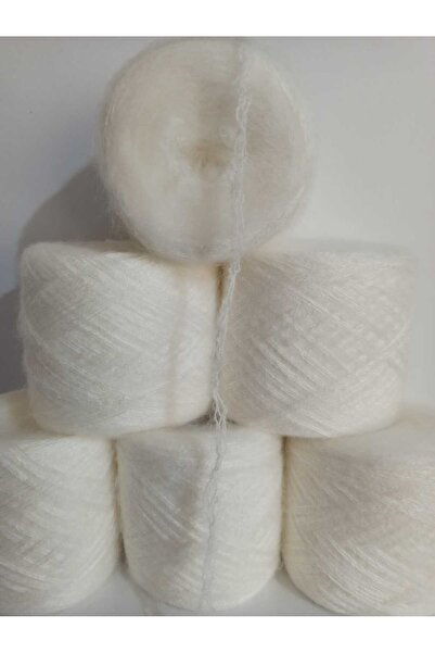 İPEK YÜN İPLİK DÜNYASI Angora Knitting Yarn 4 Ply (Ecru) 100Gr